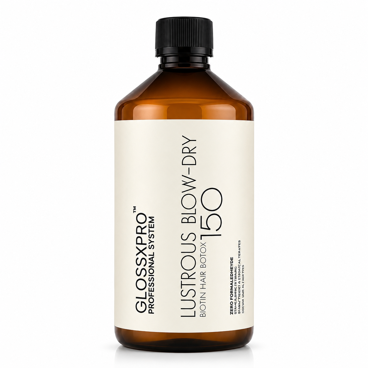 GLOSSXPRO Professional System Lustrous Blow-Dry 150 Biotin Hair Botox | Professional Hair Smoothing & Deep Repair Treatment | Frizz Control | Zero Formaldehyde Formula | Salon Professional | 500 ml