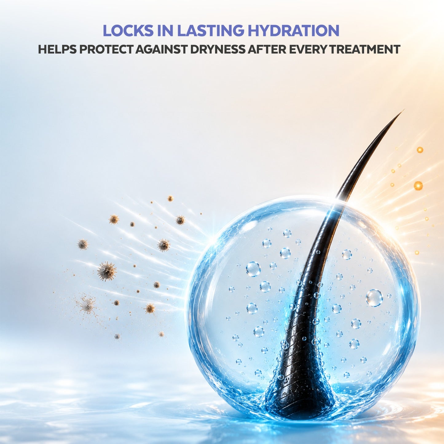GLOSSXPRO Professional System Aqua Surge Hydrating Hair Mask | Deep Moisture Hair Mask for Dry & Frizzy Hair | Intense Hydration, Frizz Control & Shine | Sulphate Free | Paraben Free | 200g