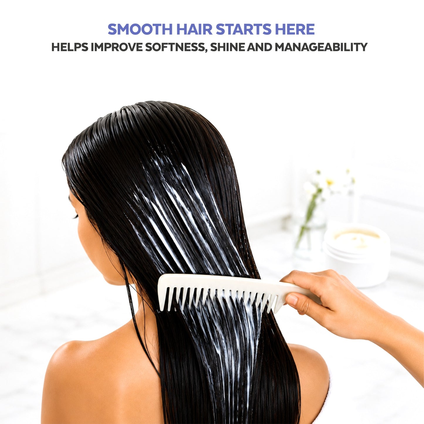 GLOSSXPRO Professional System Aqua Surge Hydrating Hair Mask | Deep Moisture Hair Mask for Dry & Frizzy Hair | Intense Hydration, Frizz Control & Shine | Sulphate Free | Paraben Free | 200g