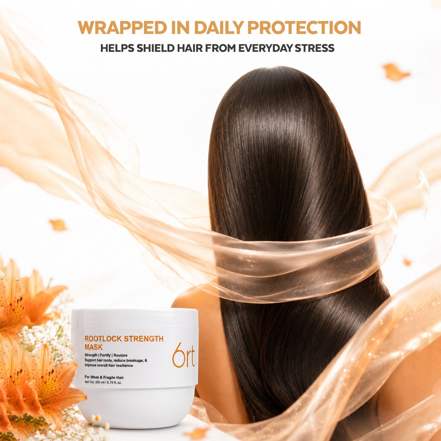 GLOSSXPRO Professional System Rootlock Strength Hair Mask | Hair Fall Control Hair Mask | Strengthens Hair from the Roots | Deep Nourishment & Breakage Control | Sulphate Free | Paraben Free | Color Safe | 200g