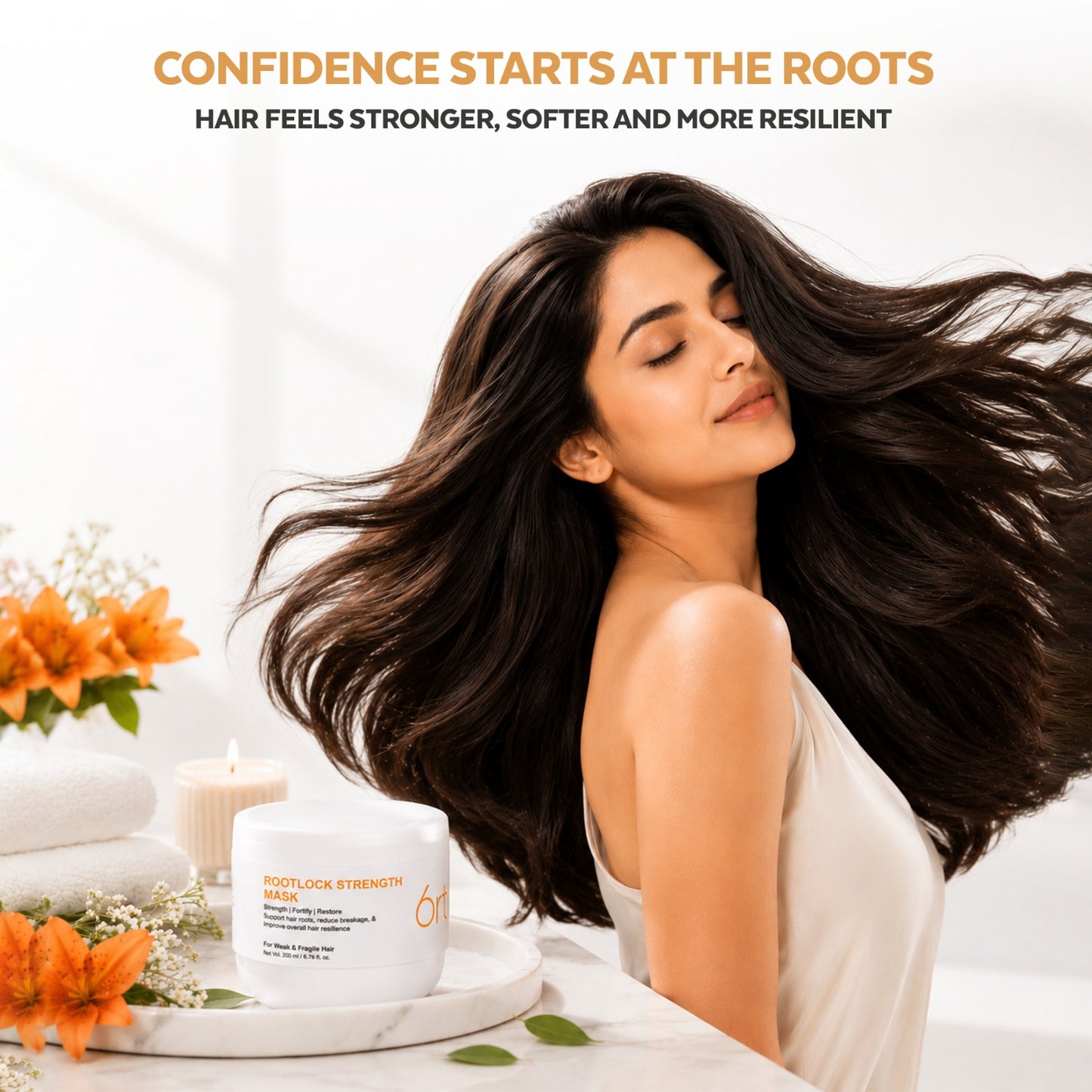 GLOSSXPRO Professional System Rootlock Strength Hair Mask | Hair Fall Control Hair Mask | Strengthens Hair from the Roots | Deep Nourishment & Breakage Control | Sulphate Free | Paraben Free | Color Safe | 200g