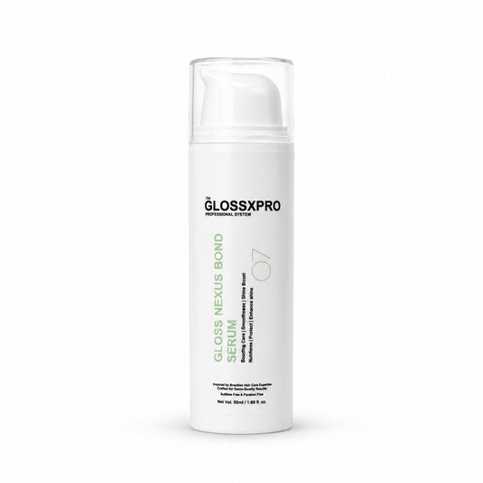 GLOSSXPRO Professional System Gloss Nexus Bond Serum | Bond Repair Hair Serum | Anti-Frizz Leave-In Serum | Heat Protection, Smoothness & Shine | Lightweight, Non-Greasy Formula | For Dry, Damaged & Chemically Treated Hair