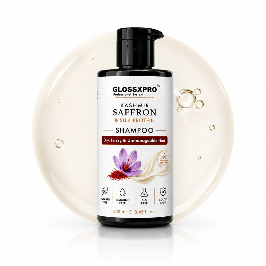 GLOSSXPRO Kashmir Saffron & Silk Protein Shampoo