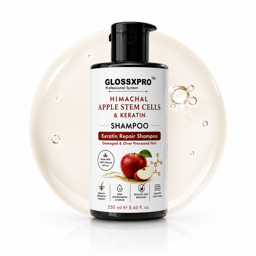 GLOSSXPRO Professional Himachal Apple Stem Cells & Keratin Shampoo