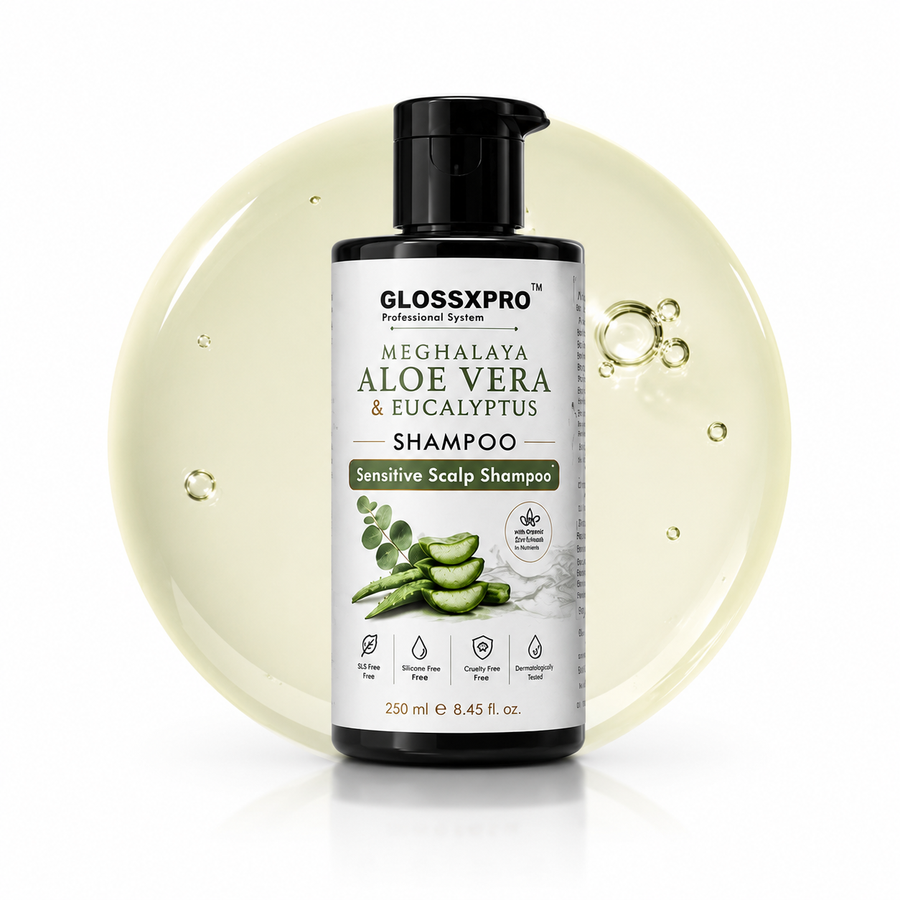 GLOSSXPRO Professional System Meghalaya Aloe Vera & Eucalyptus Shampoo