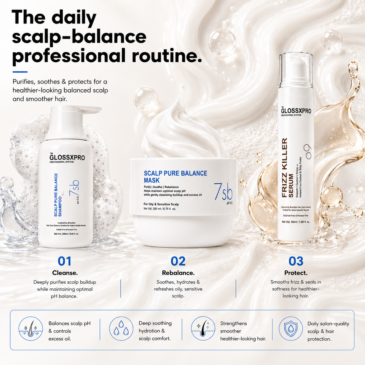 GlossXPro Scalp Pure Balance Shampoo