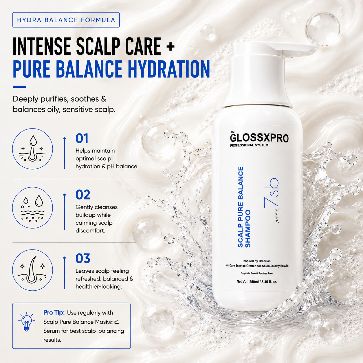 GlossXPro Scalp Pure Balance Shampoo