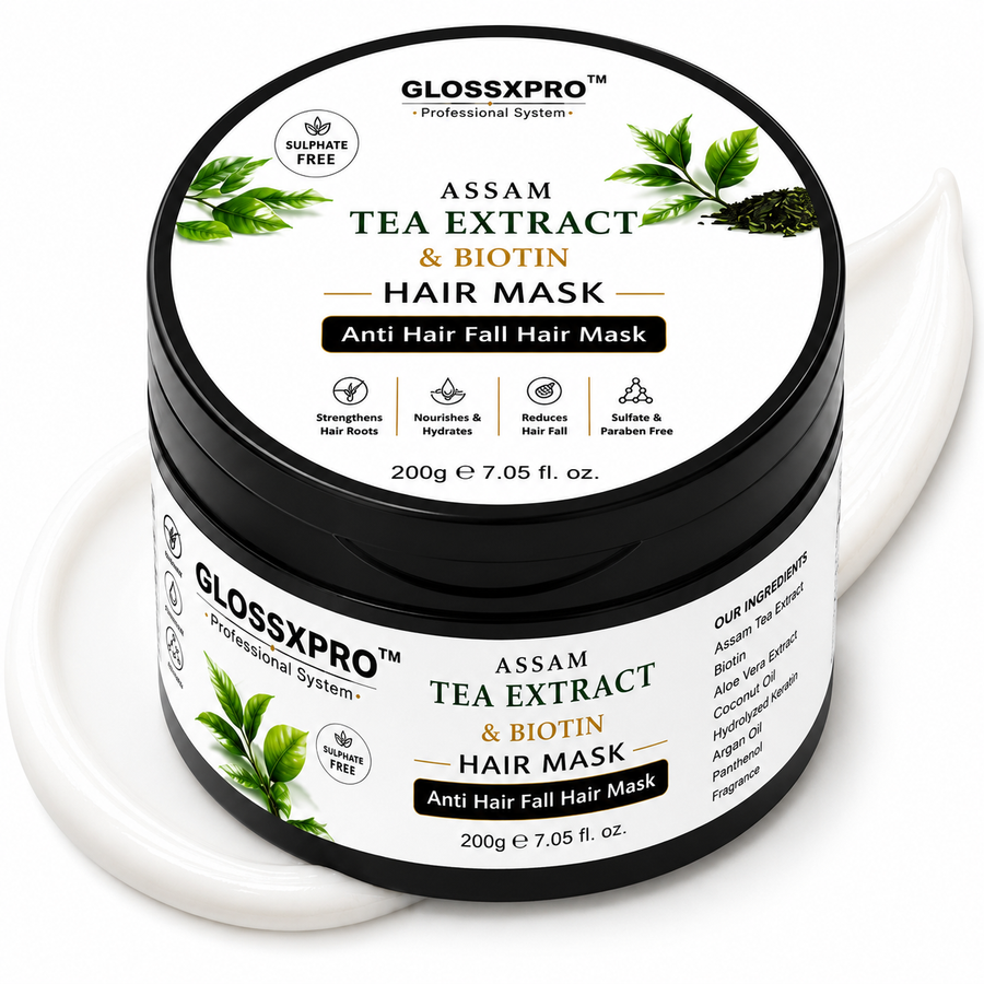 GLOSSXPRO Professional System Assam Tea Extract & Biotin Hair Mask