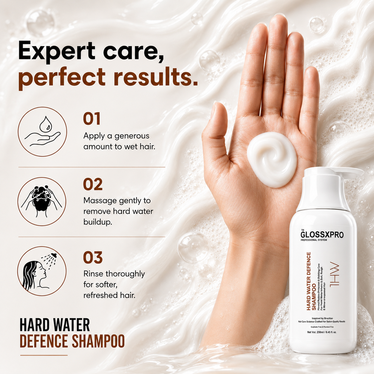 GlossXPro Hard Water Defence Shampoo