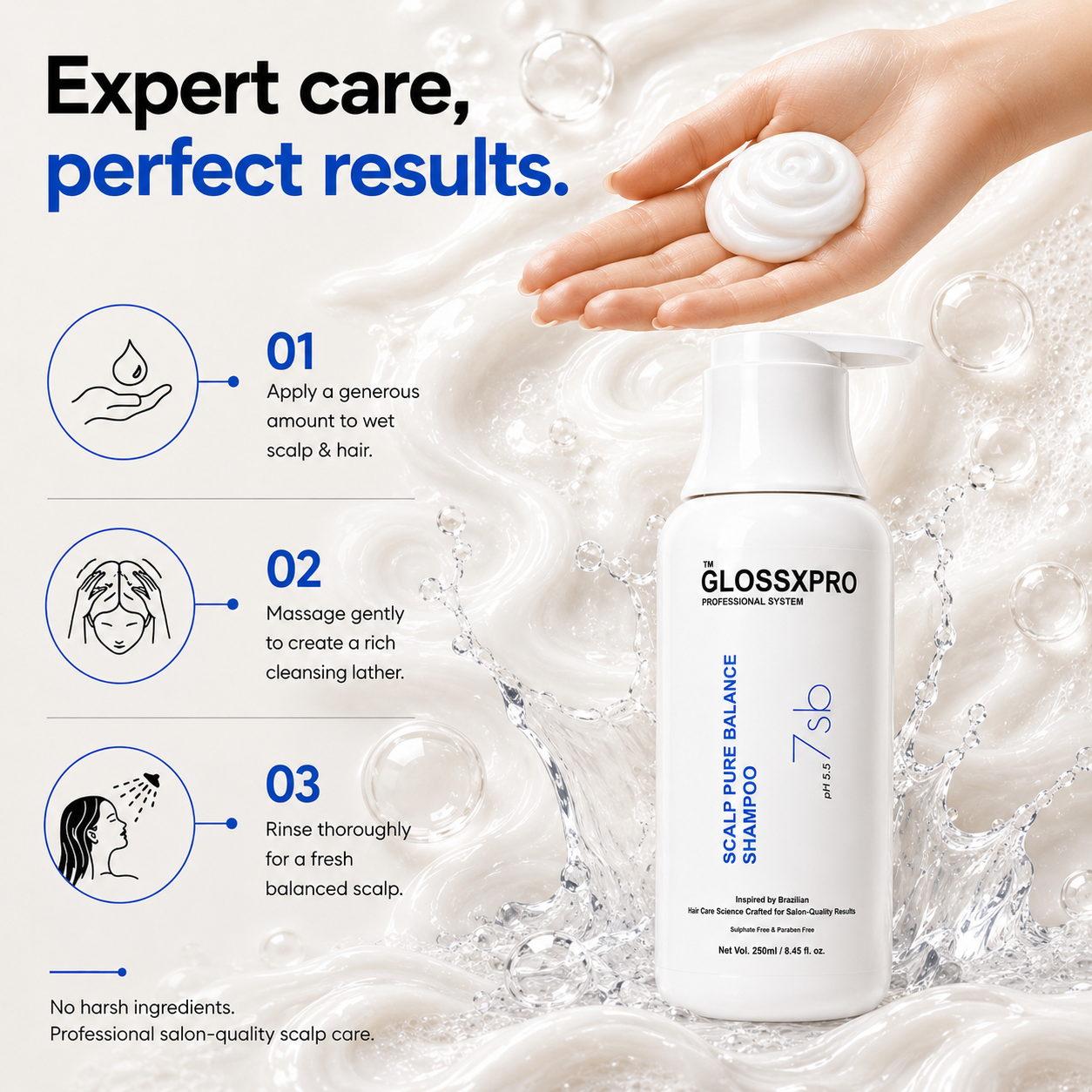 GlossXPro Scalp Pure Balance Shampoo