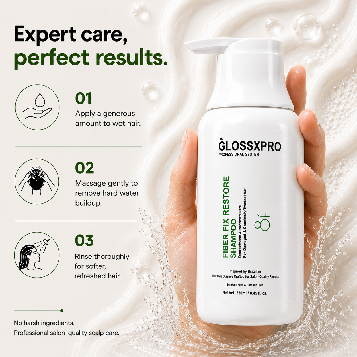 GlossXPro Fiber Fix Restore Shampoo