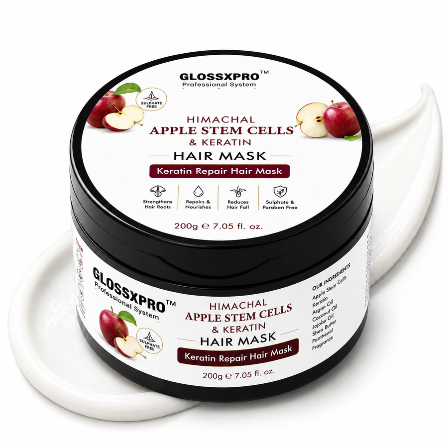 GLOSSXPRO Professional Himachal Apple Stem Cells & Keratin Hair Mask