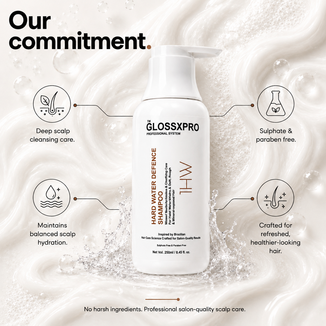 GlossXPro Hard Water Defence Shampoo
