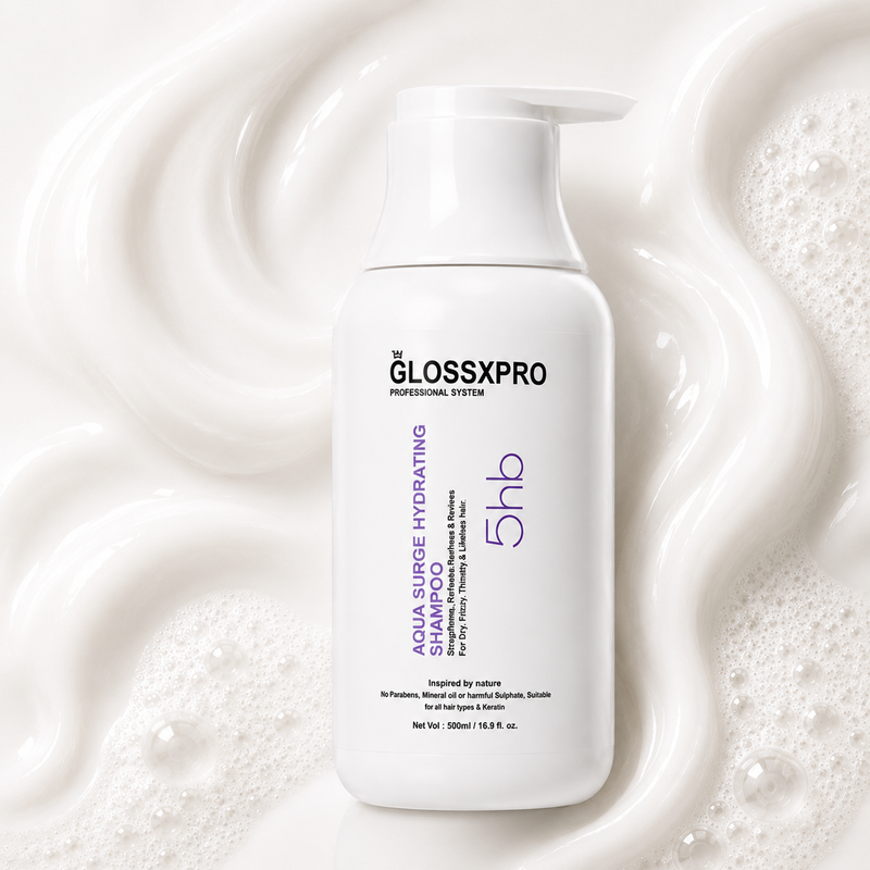 GlossXPro Aqua Surge Hydrating Shampoo for Dry & Frizzy Hair