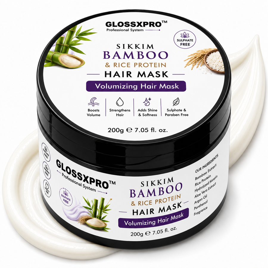 GLOSSXPRO Professional System Sikkim Bamboo & Rice Protein Hair Mask